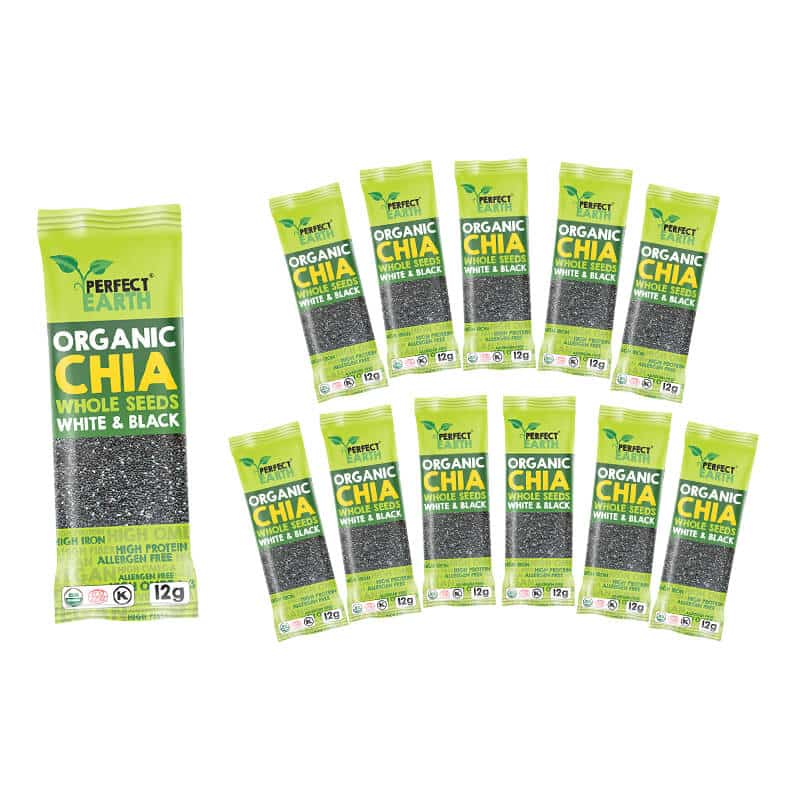 Perfect Earth Organic_Chia_Whole_Seeds_White_&_Black