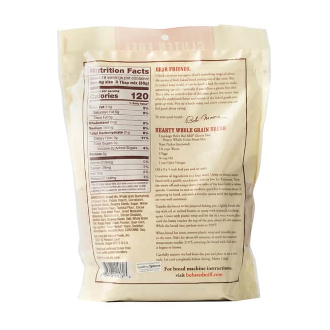 Bob's Red Mill - Gluten Free Hearty Whole Grain Bread Mix - Organic Village