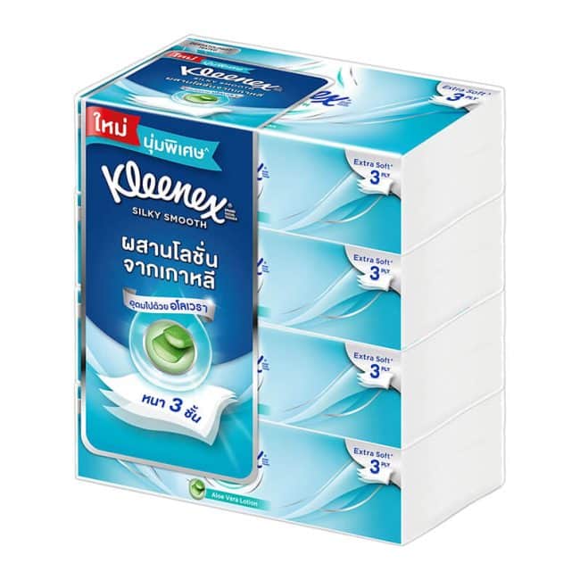 Kleenex - Silky Smooth 4 boxes - Organic Village
