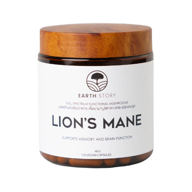Earth_Story_Lion's_Mane_Mushroom_Extract_120_caps_Organic_Village