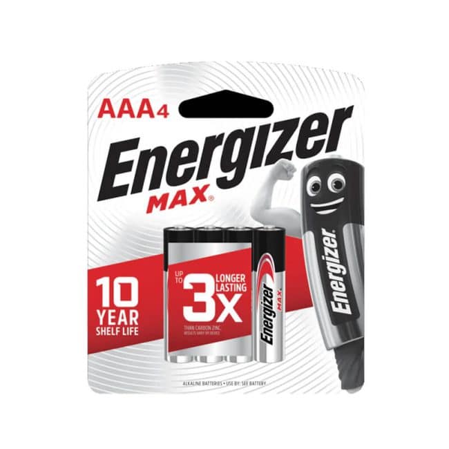 Energizer Max - AAA 4pcs White - Organic Village