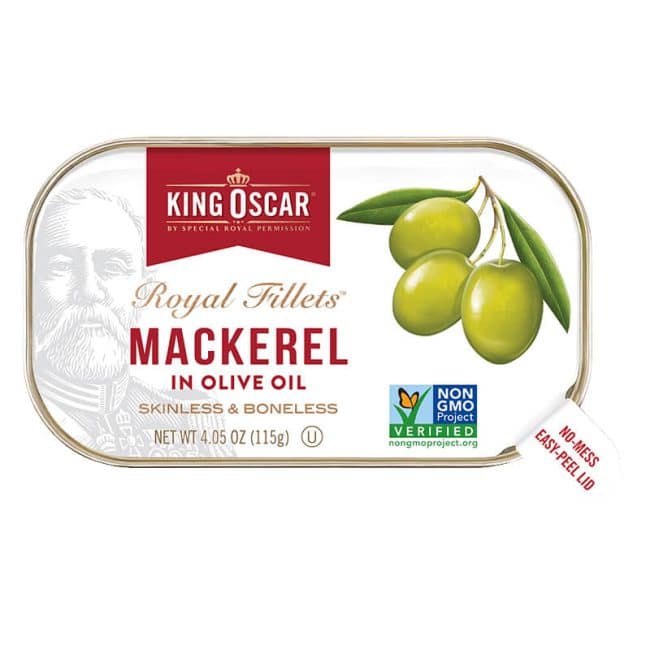 King Oscar - Mackerel in Olive Oil 115g - Organic Village