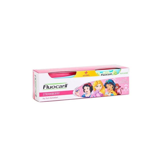 Fluocaril Red _Toothpaste _ Mixed Dentition 6 Years+ _ Strawberry Flavor_Organic Village