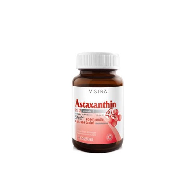 Vistra_Astaxanthin_Plus_Vitamin E_4mg_14 capsules_Organic Village