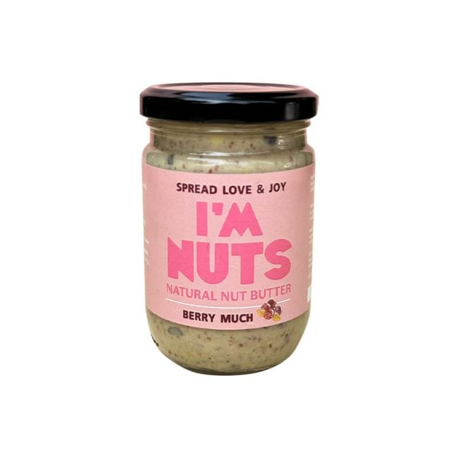 Natural Nut Butter _ Pistachio Almond & Cranberry _ Berry Much _ No Additive Sugar & Oil_Organic Village
