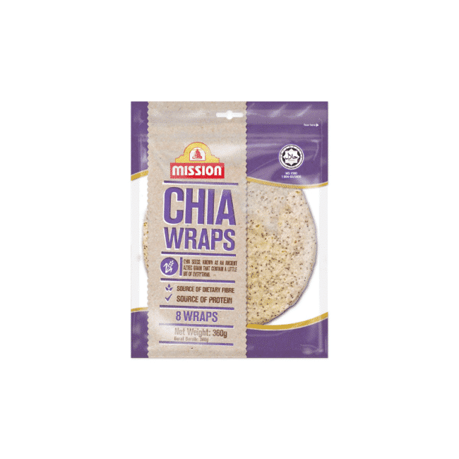 Chia Wraps _ High Protein _ 8 Warps _ Mission_Organic Village