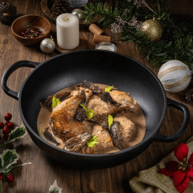 Pre-cooked Red Label sauce Morilles